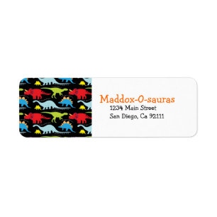 BrightStor Modern Dinosaur Return Address Labels