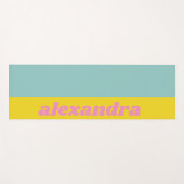 BrightStor Pastel Color Block Personated Yogamat (Voorkant (horizontaal))