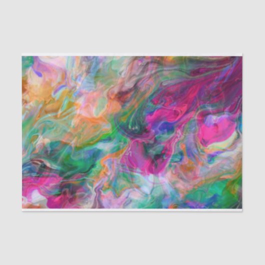 BrightStor Psychedelic Funky Tissue Paper met vloe Tissuepapier (Voorkant)