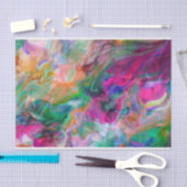 BrightStor Psychedelic Funky Tissue Paper met vloe Tissuepapier (Craft)