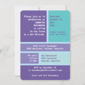 BrightStor Star van David Bat Mitzvah Kaart (Achterkant)