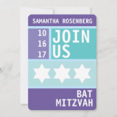 BrightStor Star van David Bat Mitzvah Kaart (Voorkant)