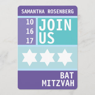 BrightStor Star van David Bat Mitzvah Kaart