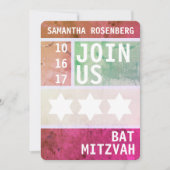 BrightStor Star van David Bat Mitzvah Kaart (Voorkant)