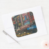 BrightStor Times Square 2012 Vierkante Sticker (Envelop)