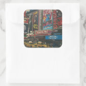 BrightStor Times Square 2012 Vierkante Sticker (Tas)