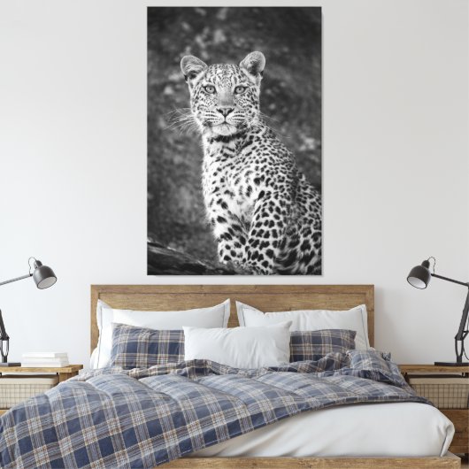BrightStor Young Leopard Canvas Afdruk (Insitu (Slaapkamer))