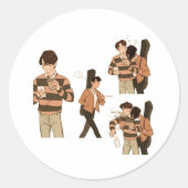 Brightwin Ronde Sticker (Voorkant)