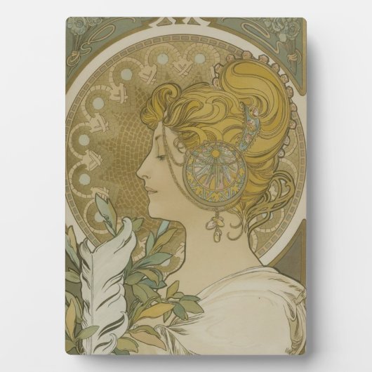  Brigid Celtic Fire Goddess Altar Plaque Fotoplaat (voorkant)