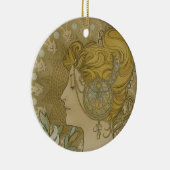 Brigid Celtic Fire Goddess Keramisch Ornament (Rechts)