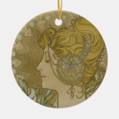  Brigid Celtic Fire Goddess Keramisch Ornament (Voorkant)