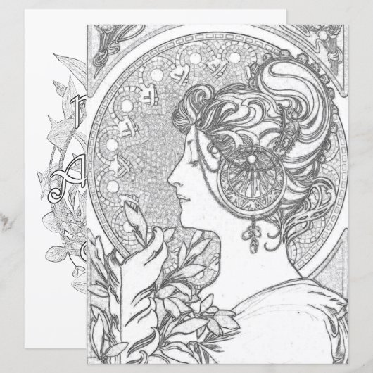  Brigid Celtic Wicca Colour Page Paper (Voorkant / Achterkant)