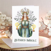 Brigid Imbolc Candlemas Snowflake Celtic Wiccan Feestdagen Kaart