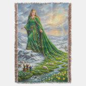 Brigid’s Mantle (Bringing the Spring) Deken (Voorkant Verticaal)