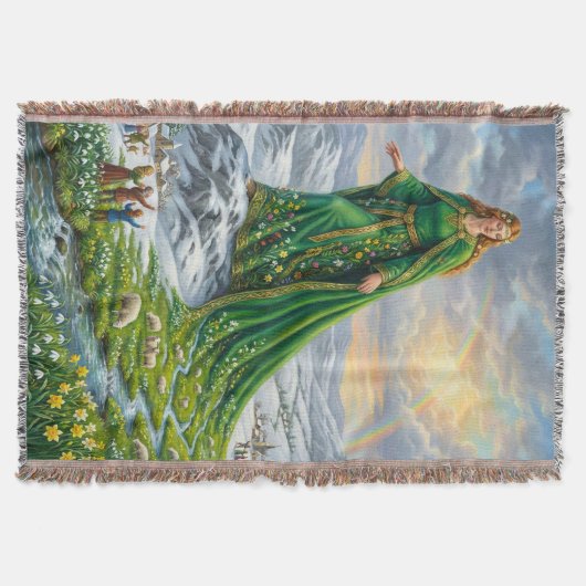 Brigid’s Mantle (Bringing the Spring) Deken (Voorkant)