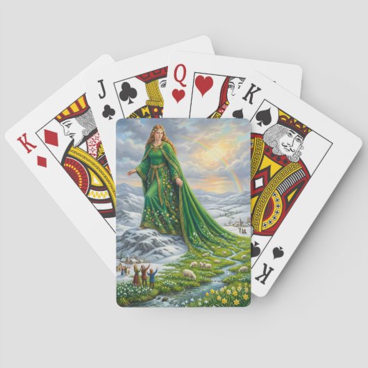 Brigid’s Mantle (Bringing the Spring) Pokerkaarten (Achterkant)