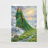 Brigid's Mantel (Lente brengen) Kaart (Achterkant)