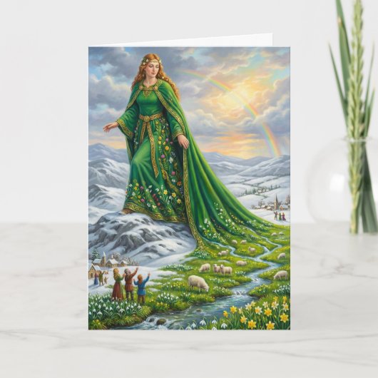 Brigid's Mantel (Lente brengen) Kaart (Voorkant)