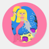 Brigit de Mermaid Envelope Sticker (Voorkant)