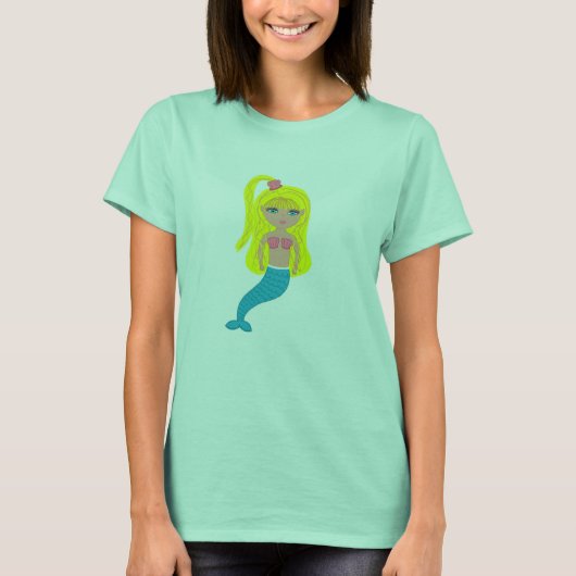 Brigit het T-shirt Mermaid Dames (Voorkant)