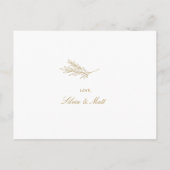 Brigitte Simple Minimal Uitnodiging Briefkaart (Achterkant)