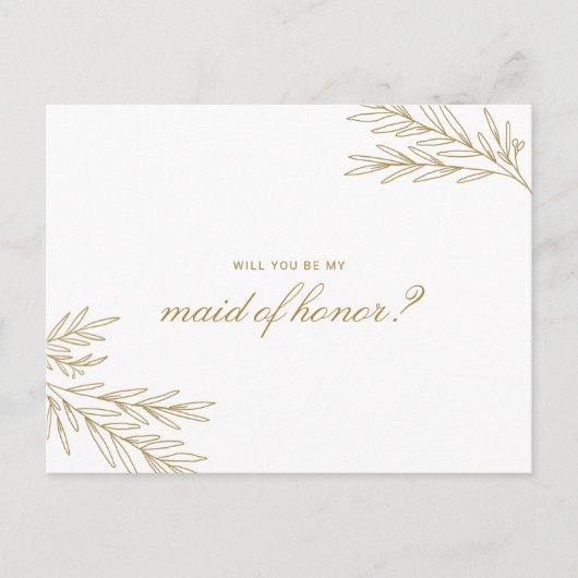 Brigitte Simple Minimal Uitnodiging Briefkaart (Voorkant)