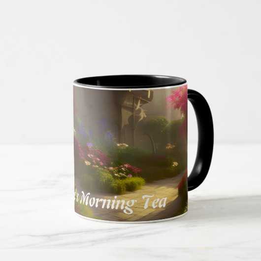 Brigitte's Morning Tea Gepersonaliseerd  Mok (Voorkant rechts)