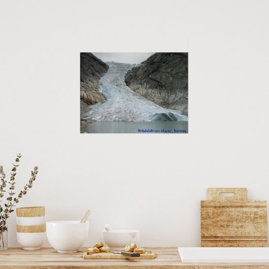 Brikdalsbreen Glacier Poster (Keuken)