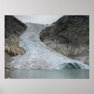 Brikdalsbreen Glacier Poster