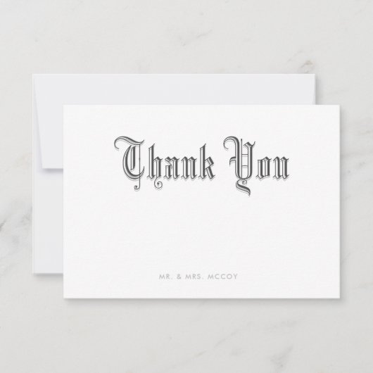 Briketter - Hartelijk dank RSVP Kaartje (Voorkant)