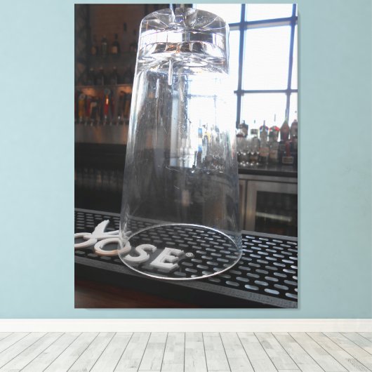 bril canvas afdruk (Insitu (Houten vloer))