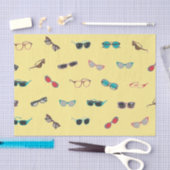 Bril en zonnebril cadeau tissuepapier (Craft)
