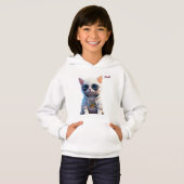 Bril & Kat Kids Hoodie (Voorkant volledig)