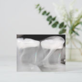 Bril met water en droog ijs briefkaart (Staand voorkant)