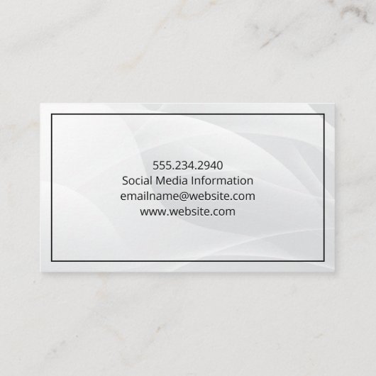 Bril op recept | Oogtest Visitekaartje (Achterkant)