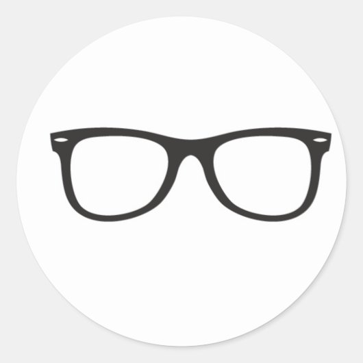 BRIL RONDE STICKER (Voorkant)