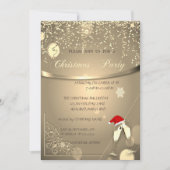 Bril, Santa Hat, Confetti CompanyKerstparty Kaart (Voorkant)