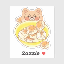 Bril Shiba Piou: Kawaii Tofu Kom Challenge Sticker