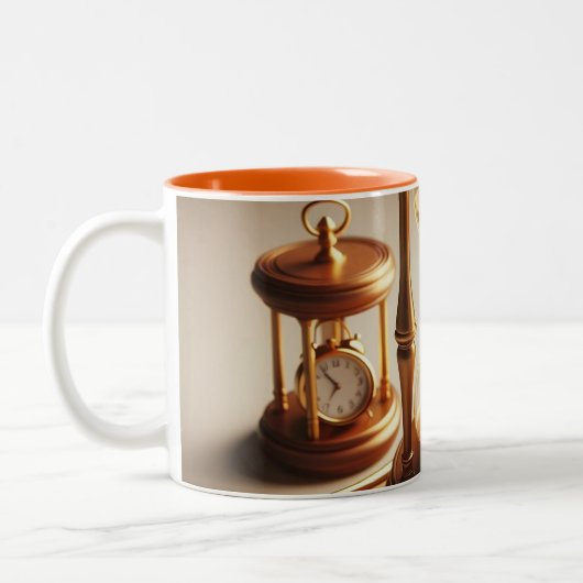 bril tweekleurige koffiemok (Links)