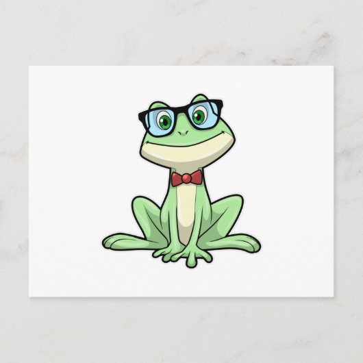 Bril van kikkernerdstudent das briefkaart (Voorkant)