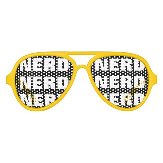 Bril voor nerd feest | Grappige zonnebril voor ner (Voorkant)