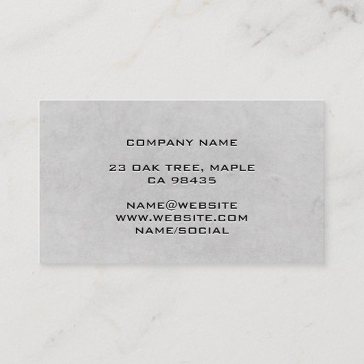 Bril Voorschrift Oogkaart  | Optometrie  Visitekaartje (Achterkant)