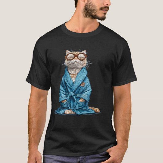 Brildekenkat Voor Slapen T-shirt (Voorkant)