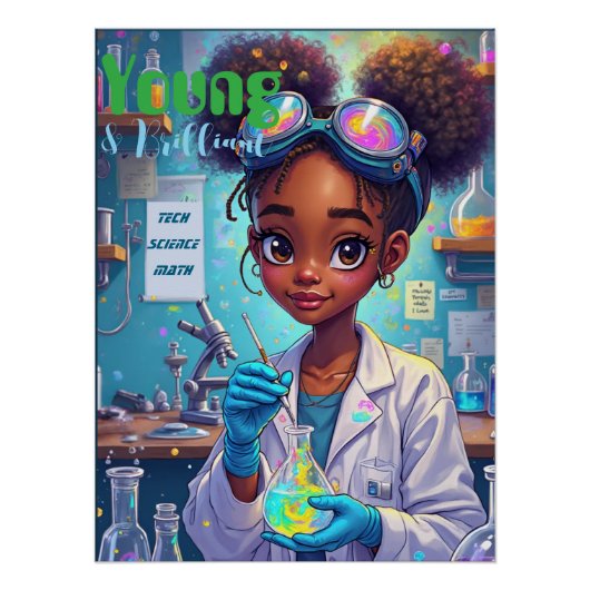 Briliant Young Scientist Perfect Poster (Voorkant)