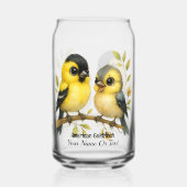 briljant amerikaans goudvinkglas blikvorm glas (Voorkant)