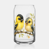 briljant amerikaans goudvinkglas blikvorm glas (Achterkant)