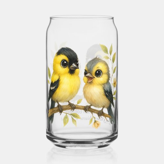 briljant amerikaans goudvinkglas blikvorm glas (Achterkant)