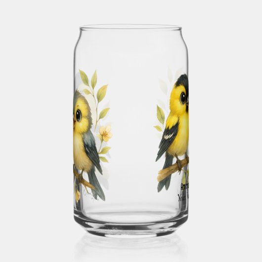 briljant amerikaans goudvinkglas blikvorm glas (Rechts)