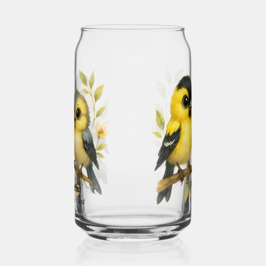 briljant amerikaans goudvinkglas blikvorm glas (Links)