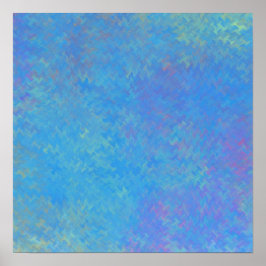 Briljant Blauw Marmer Kunst Poster